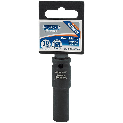 Draper 06883 Draper HI-TORQ® 6 Point Deep Impact Socket, 3/8" Sq. Dr., 10mm