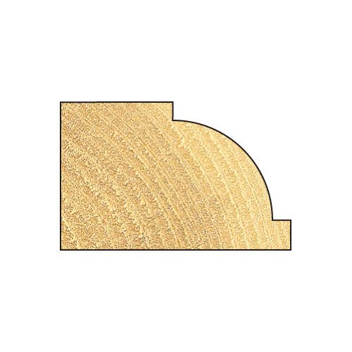 7/6X1/2TC - Ovolo rounding over cutter 12mm radius