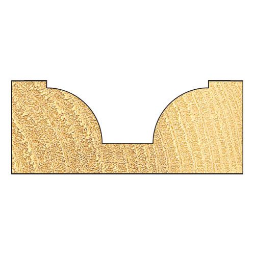 7/6X1/2TC - Ovolo rounding over cutter 12mm radius