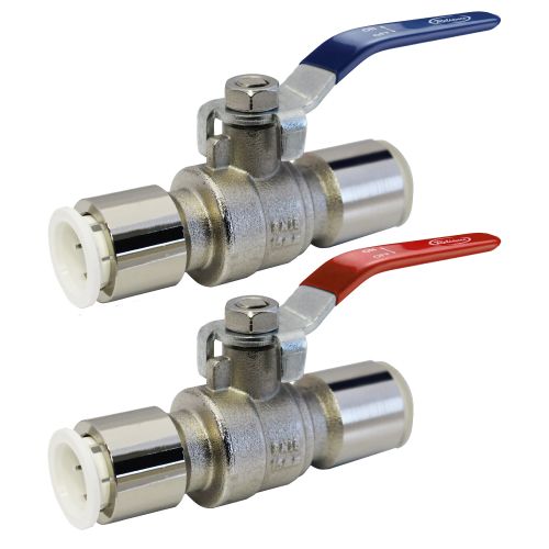 Reliance Valves 22mm Brass Bodied Pushfit Ball Valve WRAS Approved