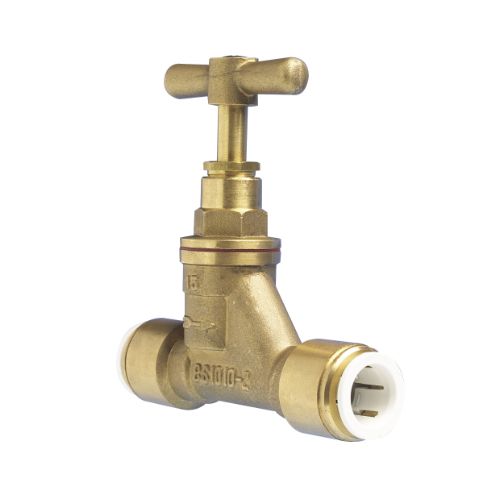 JG Speedfit brass stop valve 15mm (15BSC)