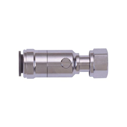 JG Speedfit chromed brass straight service valve 15mm x 1/2" (15PTSV)