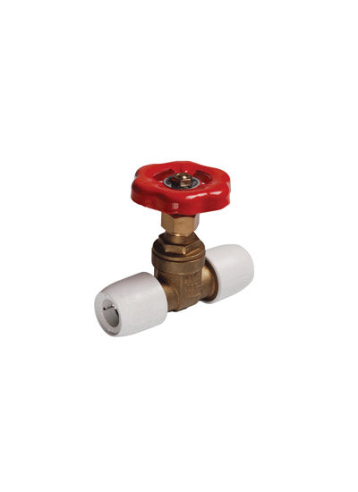 Hep2O HX35 brass gate valve 15mm (H&C)
