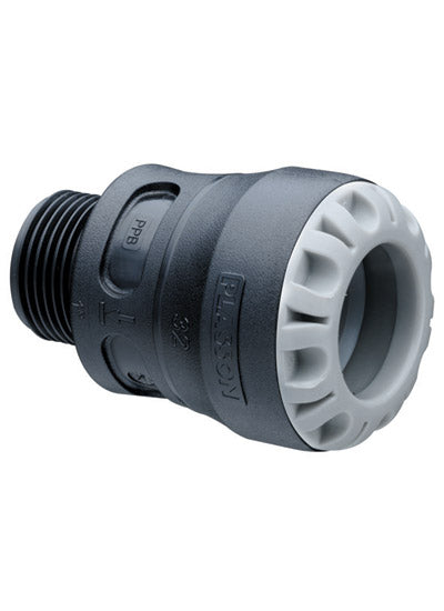 Plasson Pushfit adaptor 32x1" BSPT male 1002