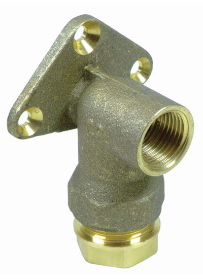 Plasson Pushfit w/plate elbow 25x3/4 BSPP 1000