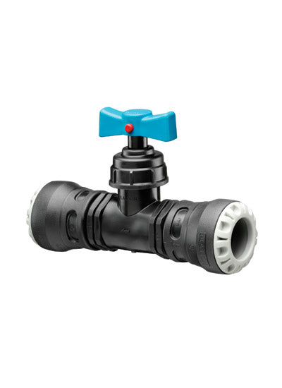 Plasson Pushfit stoptap MDPE x MDPE 32mm 0341