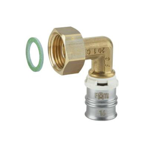 Threaded Adaptor - Transition Coupling 90 Degree Elbow 20-G3/4 (Brass & White)