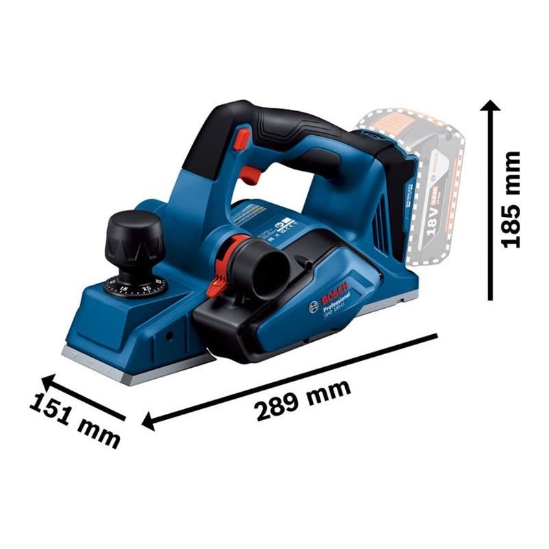 Bosch GHO 18V-26 Professional Planer 18V Bare Unit Bosch - RockBottom Northampton
