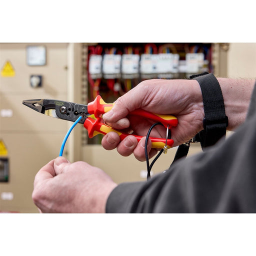 Draper 94605 XP1000® VDE Tethered 8-in-1 Electricians Pliers, 215mm