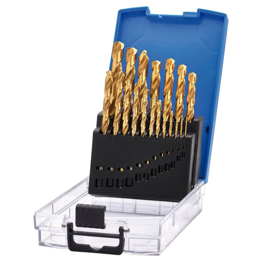 Draper 08885 HSS Titanium Nitride Coated Drill Bit Set (19 Piece)
