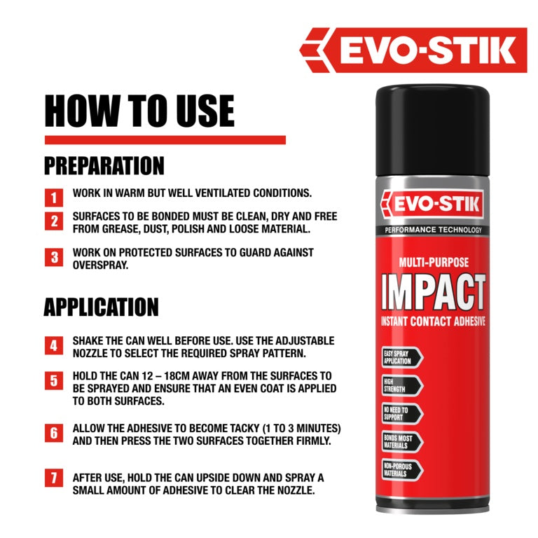 Evo-Stik Impact Adhesive Spray 500ml