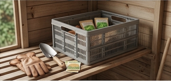 Thumbs Up 32 Litre Folding Crate 48cm x 35cm x 24cm