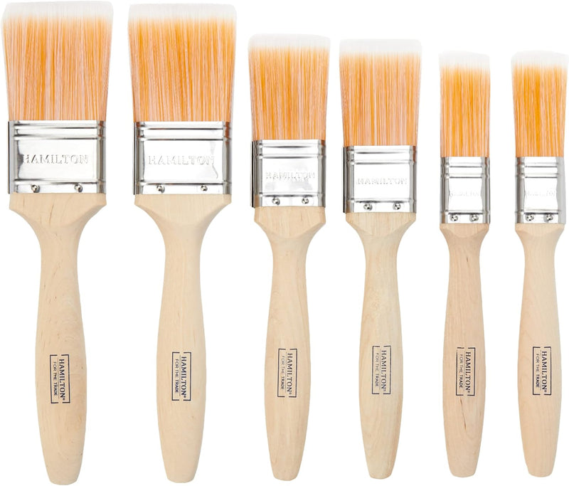 Hamilton 6 Pack Fine Tip Brushes