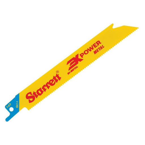 Starrett B614-5 Bi-Metal Reciprocating Blade, Metal Straight 152mm 14 TPI (Pack 5) Starrett - RockBottom Nothampton