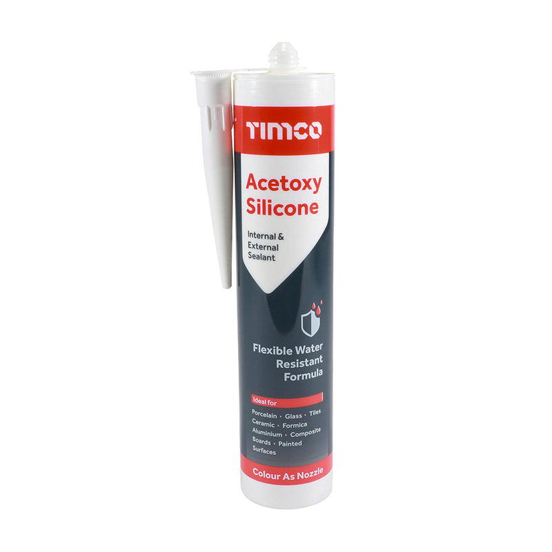 TIMCO Acetoxy Silicone Sealant Clear - 300ml