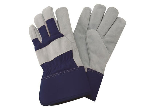 Kent & Stowe Navy Fleece Lined Rigger Gloves - Medium Kent & Stowe - RockBottom Northampton