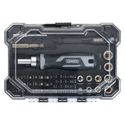 Draper Soft Grip Ratchet Screwdriver and Bit Set (55 Piece) Draper - Town Tools