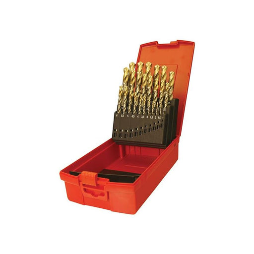 Dormer A095 Set 204 HSS TiN Coated Jobber Drill Set of 25 1.0-13.0 x 0.5mm Dormer - RockBottom Northampton