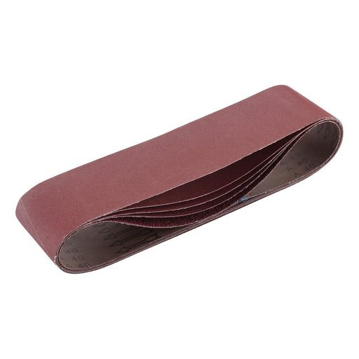 Draper 09273 Cloth Sanding Belt, 100 x 915mm, Assorted Grit (Pack of 5)