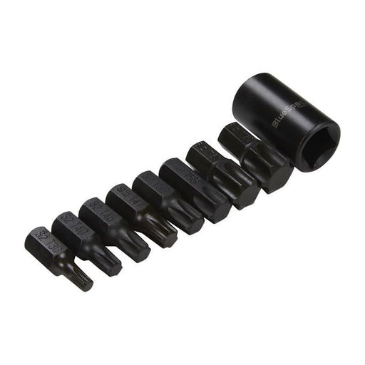 Bluespot Tools 1/2in Impact TORX Bit Set, 9 Piece BlueSpot Tools - RockBottom Northampton