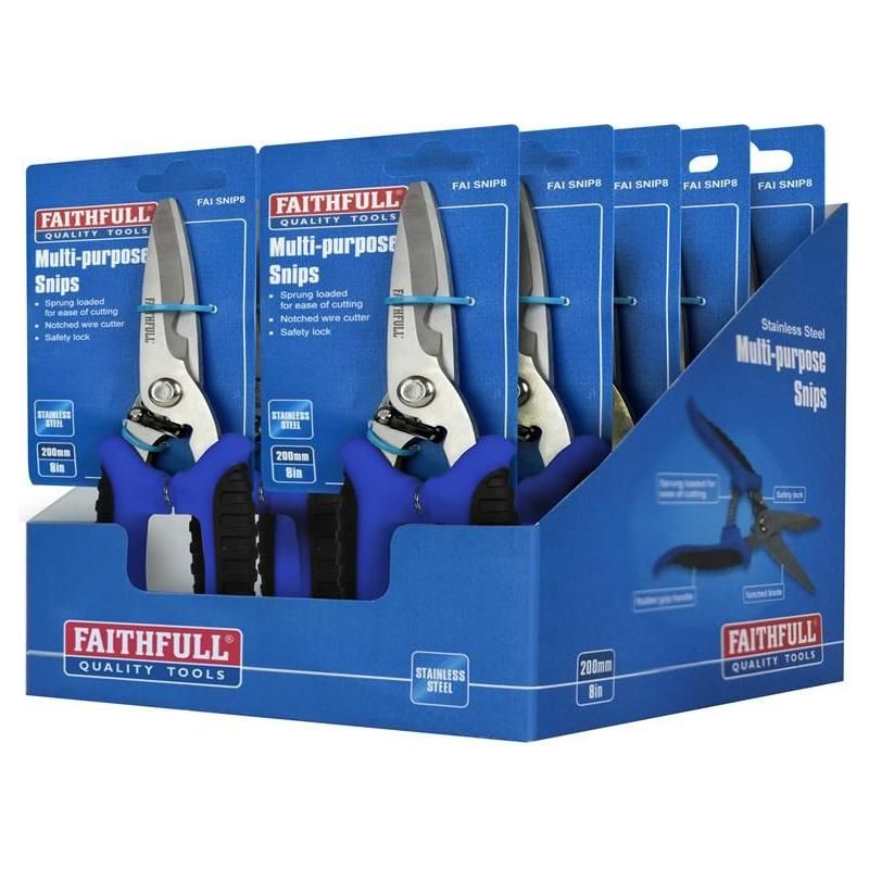 Faithfull Multipurpose Snips 200mm (8in) Faithfull - RockBottom Northampton