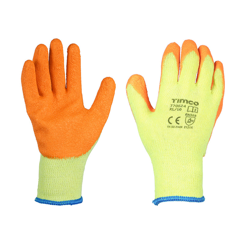 TIMCO Eco Grip Crinkle Latex Coated Polycotton Gloves Multi Pack — Bag