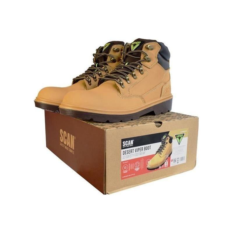 Scan Desert Viper S3 Safety Boots UK 6 EUR 39 Scan - RockBottom Nothampton