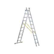 Zarges D-Rung Combination Ladder 2-Part 2 x 10 Rungs Zarges - RockBottom Northampton