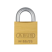 Abus Mechanical 55/25mm Brass Padlock ABUS Mechanical - RockBottom Northampton 
