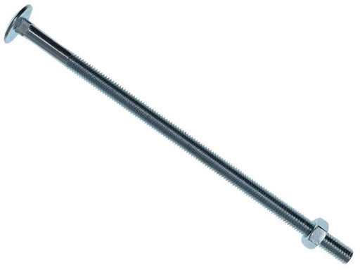 METALMATE Cup Square Hex Bolt & Nut ZP M8 x 180mm Box 10 METALMATE� - RockBottom Northampton