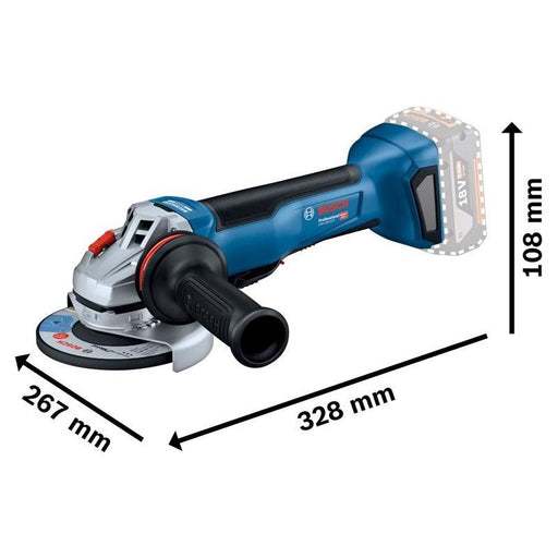 Bosch GWS 18V-10P Professional Angle Grinder 125mm 18V Bare Unit Bosch - RockBottom Northampton
