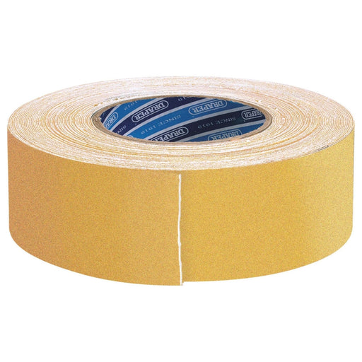 Draper 66233 Heavy Duty Safety Grip Tape Roll, 18m x 50mm, Yellow