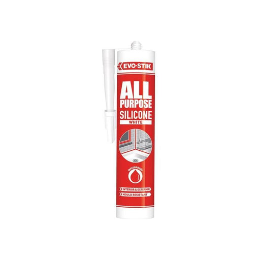 Evo-Stik 112902 All Purpose Flex Silicone Sealant White C20 EVO-STIK - RockBottom Northamptin