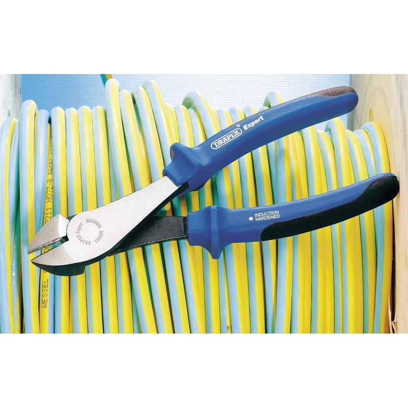 Draper 68893 Draper Expert Heavy Duty Soft Grip High Leverage Diagonal Side Cutter, 180mm