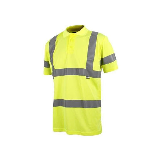 Scan Hi-Vis Polo Shirt Yellow - XXL (50in) Scan - RockBottom Nothampton