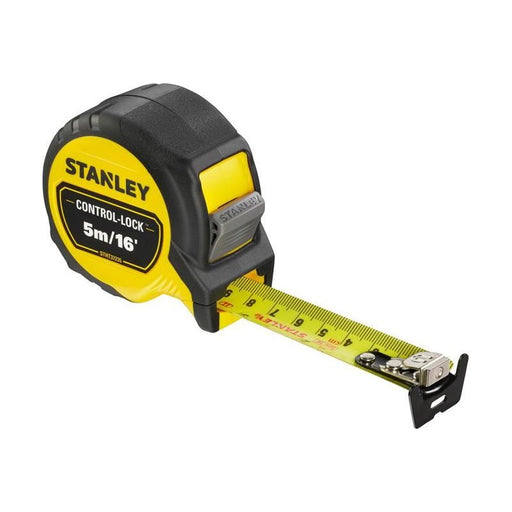 Stanley® Hand Tools CONTROL-LOCK™ Pocket Tape 5m/16ft (Width 25mm) STANLEY® Hand Tools - RockBottom Nothampton