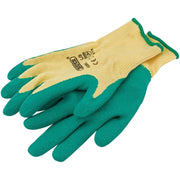 Draper Heavy Duty Latex Coated Work Gloves, Large, Green 82603 Draper - Town Tools 