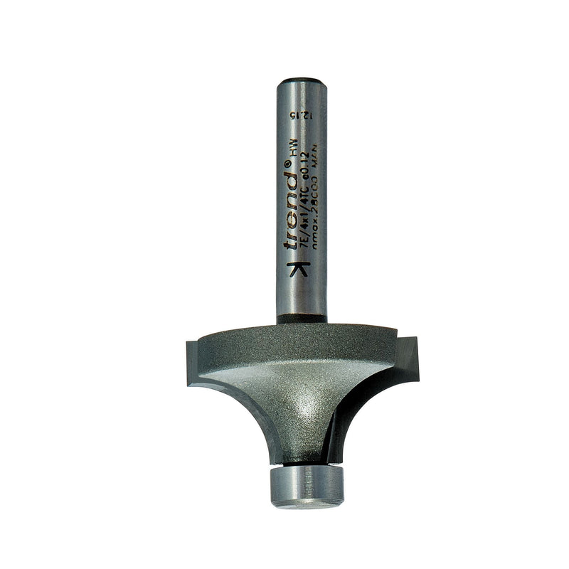 7E/4X1/4TC - Pin guided round over cutter
