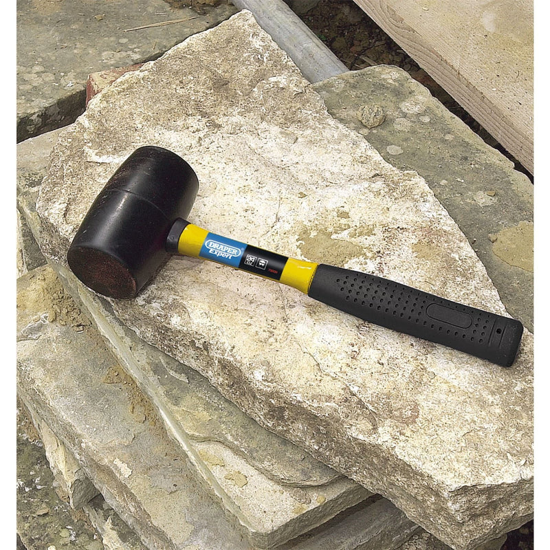 Draper 72020 Draper Expert Rubber Mallet with Fibreglass Shaft, 680g/24oz