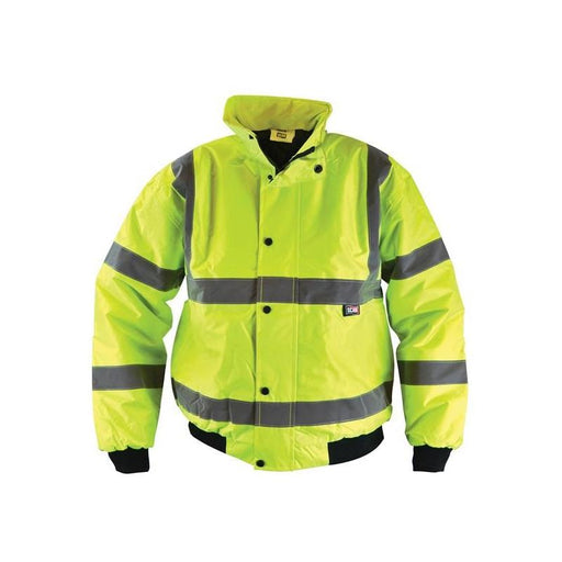Scan Hi-Vis Yellow Bomber Jacket - XL (48in) Scan - RockBottom Nothampton