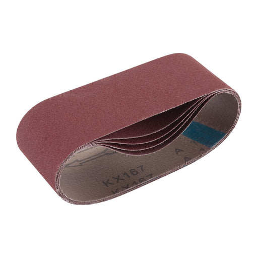 Draper 09236 Cloth Sanding Belt, 75 x 457mm, 180 Grit (Pack of 5)