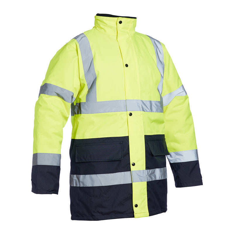Blackrock Hi-Vis Two-Tone Coat - Yellow/Navy size 3XL