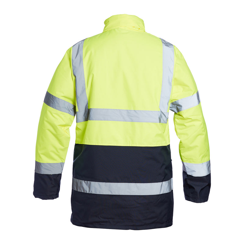 Blackrock Hi-Vis Two-Tone Coat - Yellow/Navy size 3XL