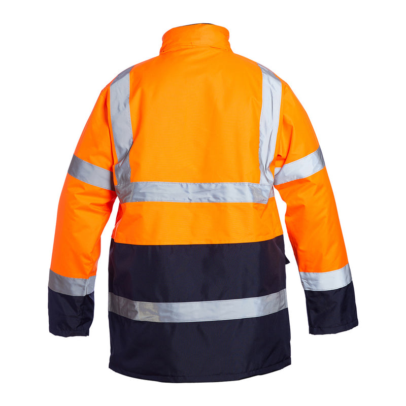 Blackrock Hi-Vis Two-Tone Coat - Orange/Navy size XL