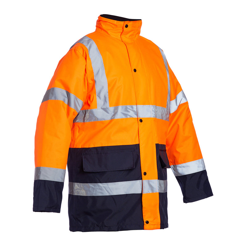 Blackrock Hi-Vis Two-Tone Coat - Orange/Navy size 6XL
