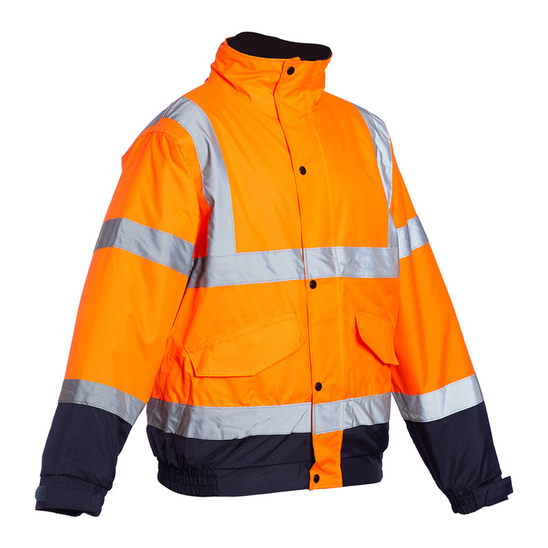 Blackrock Hi-Vis Two-Tone Bomber - Orange/Navy size M