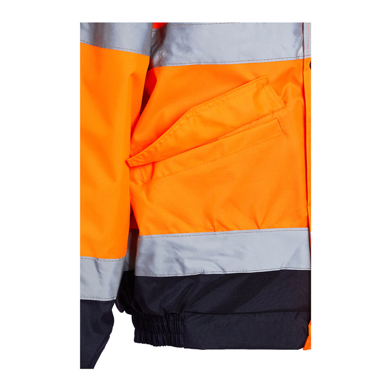 Blackrock Hi-Vis Two-Tone Bomber - Orange/Navy size 5XL