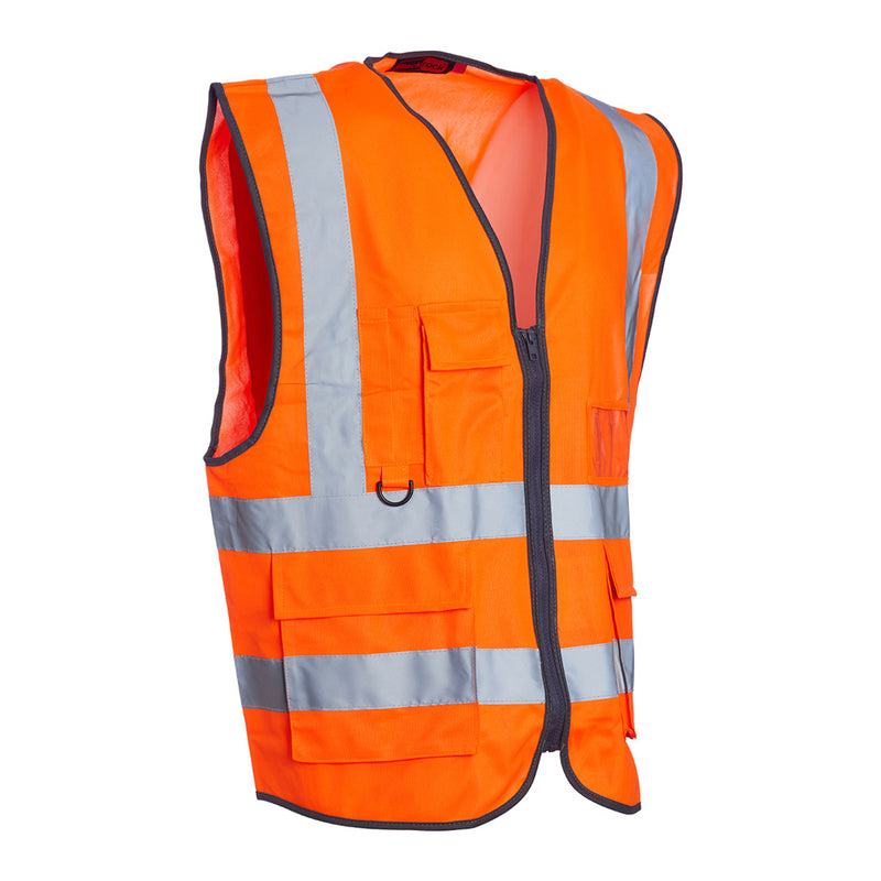 Blackrock Hi-Vis Premium Sleeveless Vest/Waistcoat - Orange size M