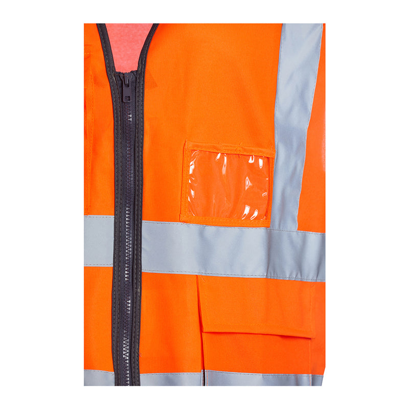 Blackrock Hi-Vis Premium Sleeveless Vest/Waistcoat - Orange size 5XL