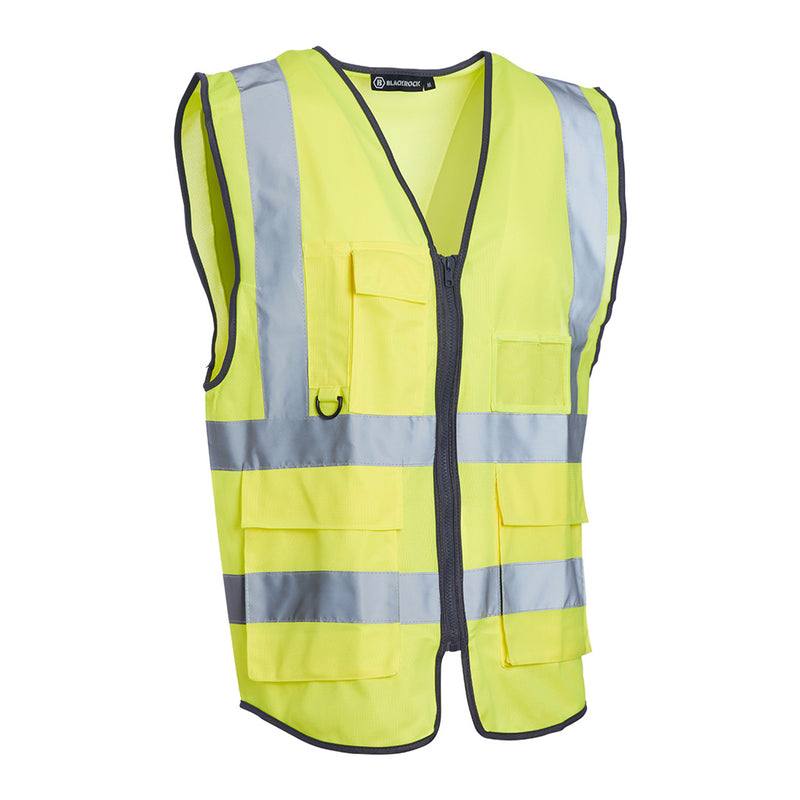 Blackrock Hi-Vis Premium Sleeveless Vest/Waistcoat - Yellow size XL